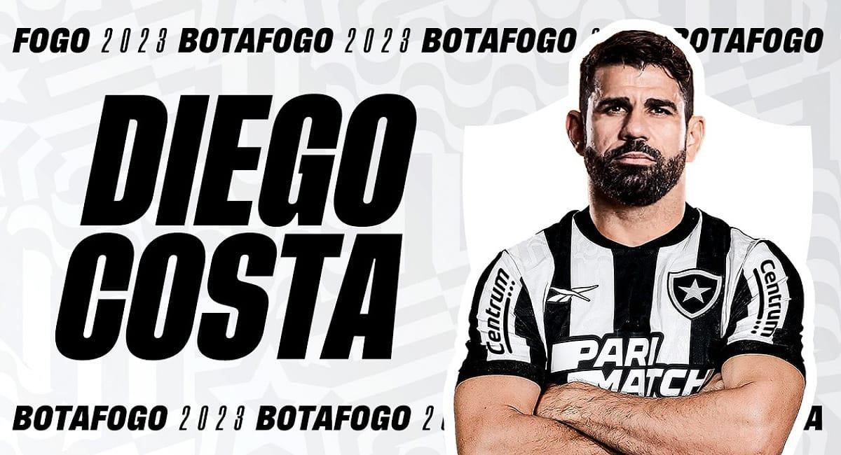 Diego Costa estuvo jugando en el fútbol inglés en la última temporada. Foto: Twitter @Botafogo