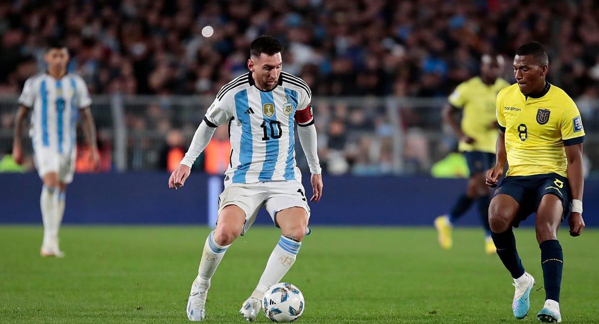 Messi le dio la victoria a la Selección. Foto: EFE