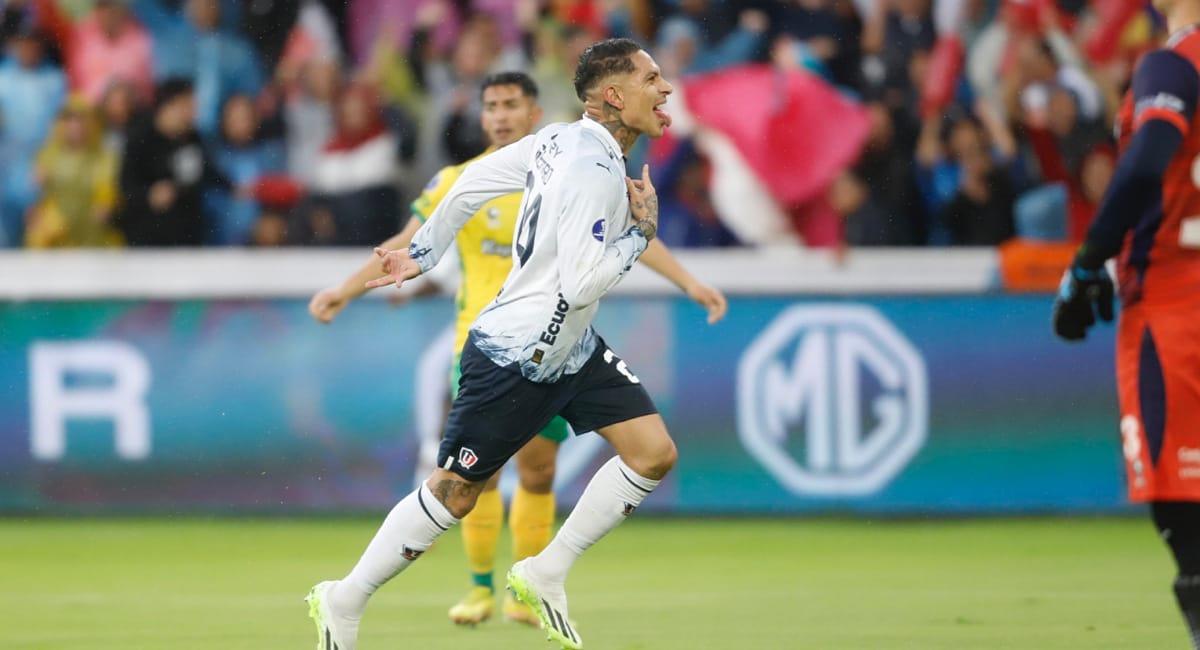 Guerrero marcó dos goles en la semi ante Defensa. Foto: Twitter @Sudamericana