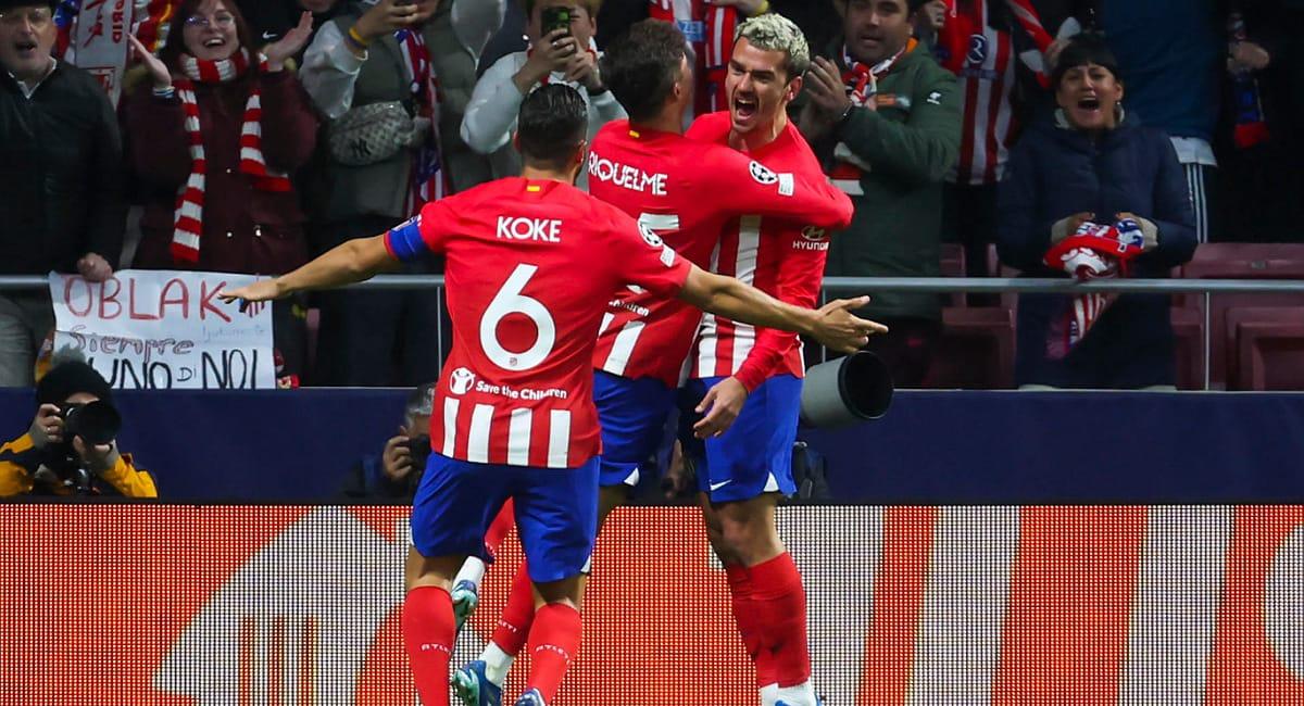 Griezmann anotó un doblete en la victoria de Atlético Madrid. Foto: EFE