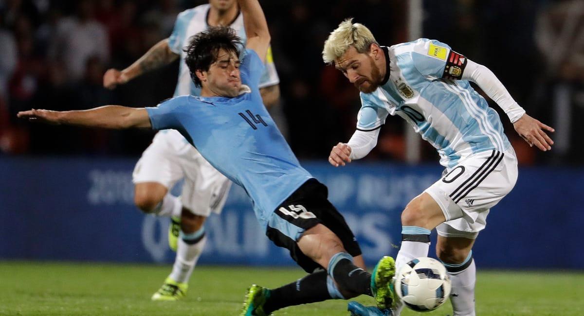 Messi le anotó seis goles a Uruguay. Foto: Twitter @Argentina