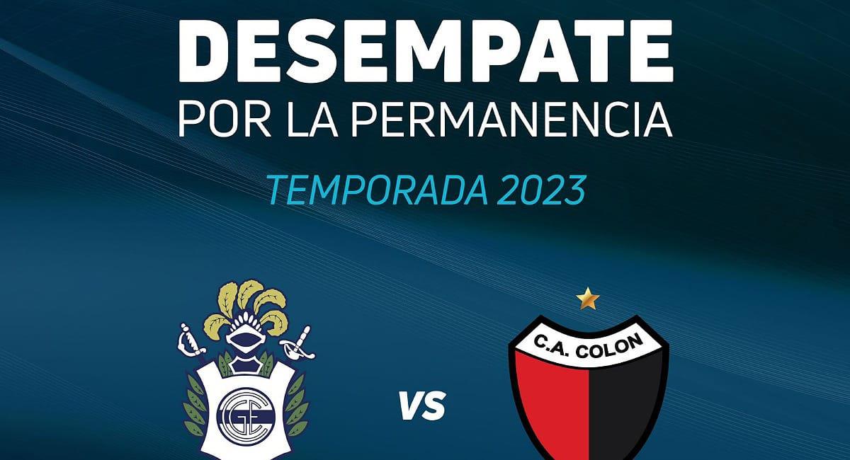 Colón y Gimnasia se enfrentarán por el desempate. Foto: Twitter @LigaAFA