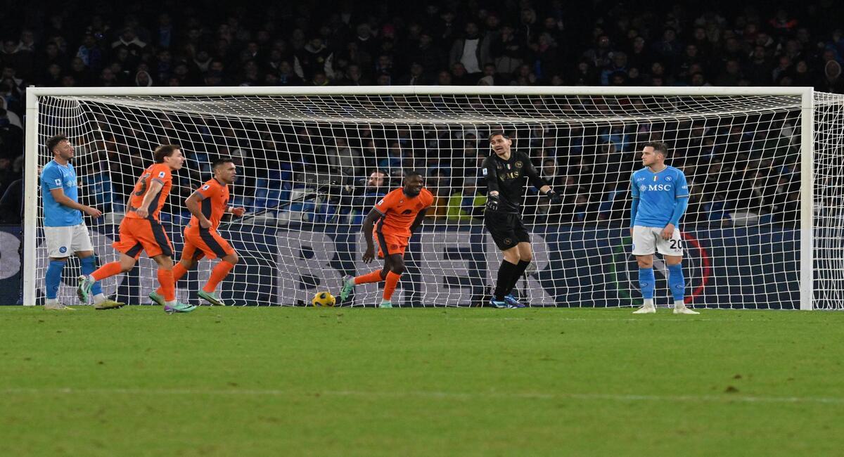 Lautaro fue titular ante Napoli. Foto: EFE