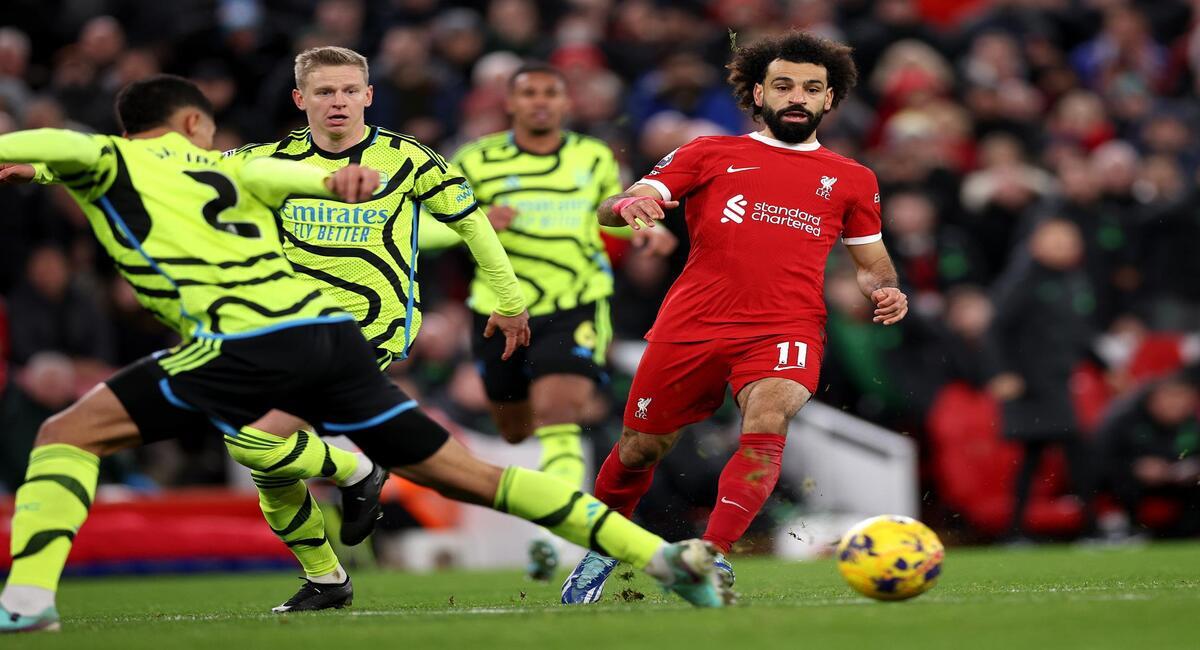 Salah marcó el empate para Liverpool. Foto: EFE