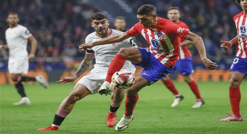Atlético Madrid derrotó 1-0 a Sevilla por los cuartos de la final de la Copa del Rey