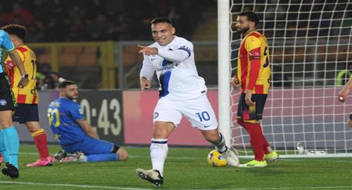 Doblete de Lautaro y victoria de Inter 4-0 sobre Lecce