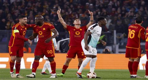 Gol de Dybala y goleada de Roma a Brighton de Buonanotte