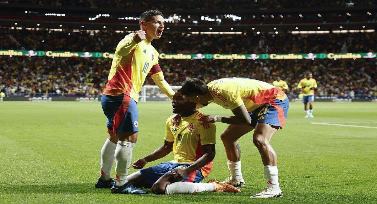 Córdoba marcó el primer gol de Colombia. Foto: EFE