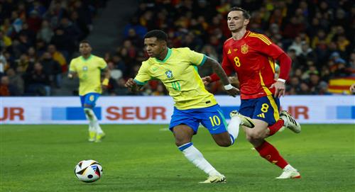 En un partidazo, Brasil y España empataron 3-3 en amistoso internacional