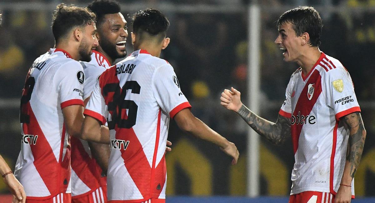 El Millo debuta con gol en la Libertadores. Foto: Twitter @RiverPlate